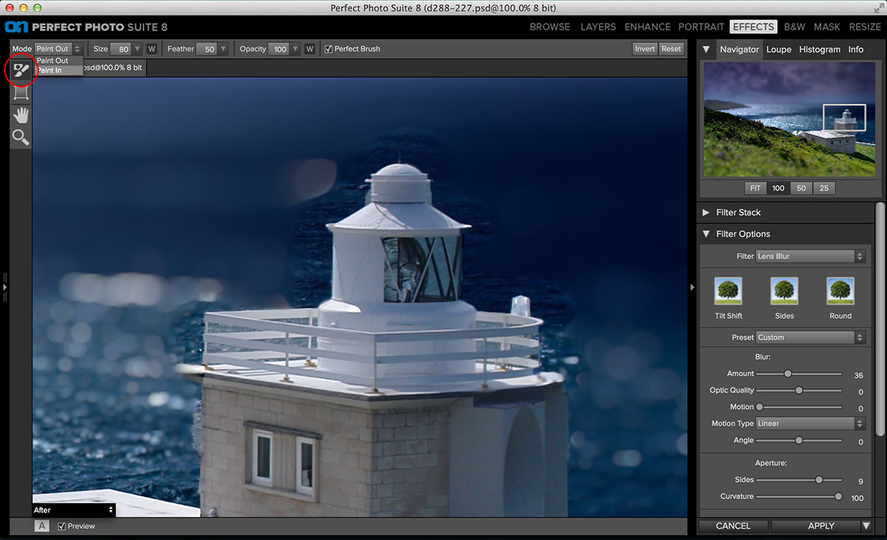 Tested the Perfect Effects 8 Lens Blur filter Life after